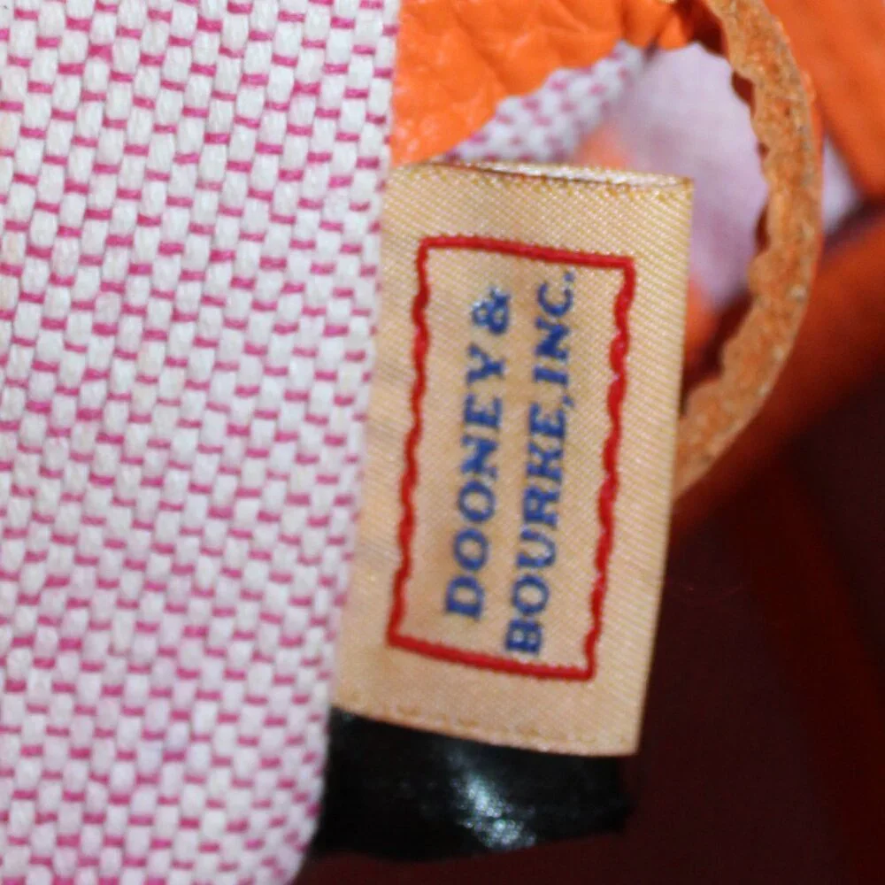 Dooney & Bourke Tabitha Persimmon Pebbled Grain Leather Bucket Shoulder … - Picture 10 of 10
